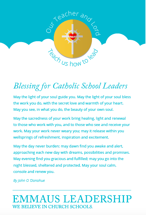 Blessing for our School Leaders